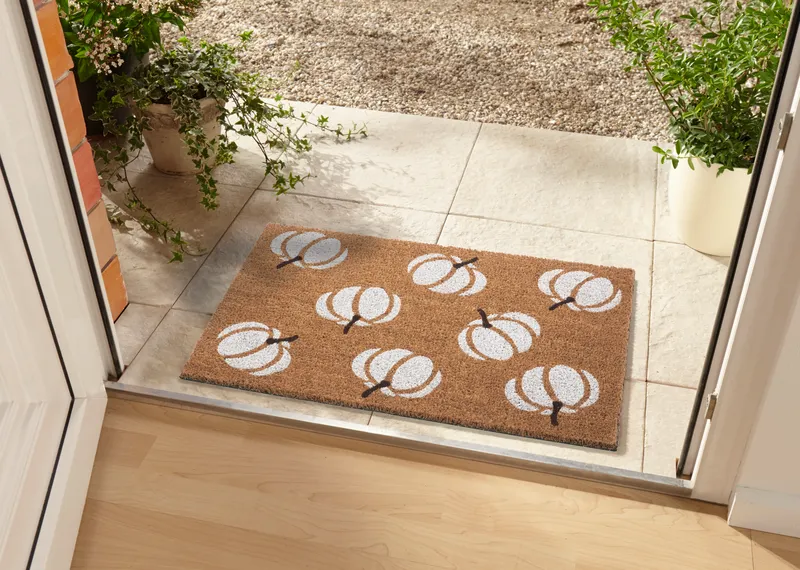 Hanse Home Mix Mats Fußmatte Kokos White Pumpkins