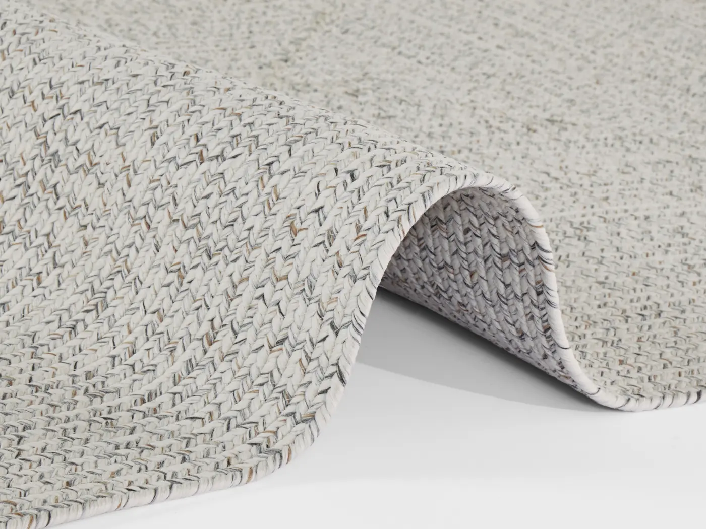 Hanse Home Braided In- & Outdoorteppich Trenzado Hell Mélange – Ansicht 3