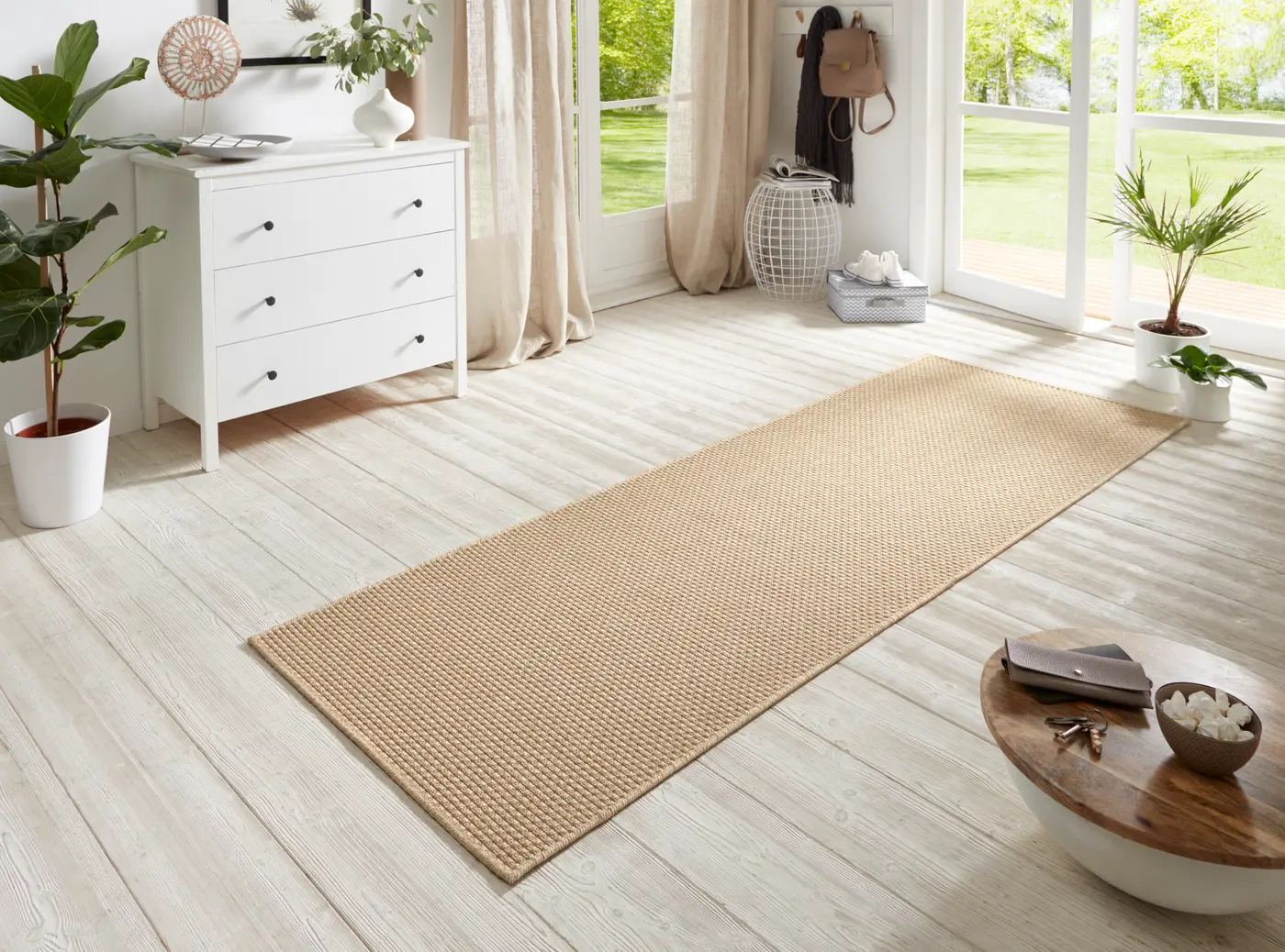 Hanse Home In- & Outdoor Flachgewebe Läufer Nature in Sisaloptik 600 Beige – Ansicht 2