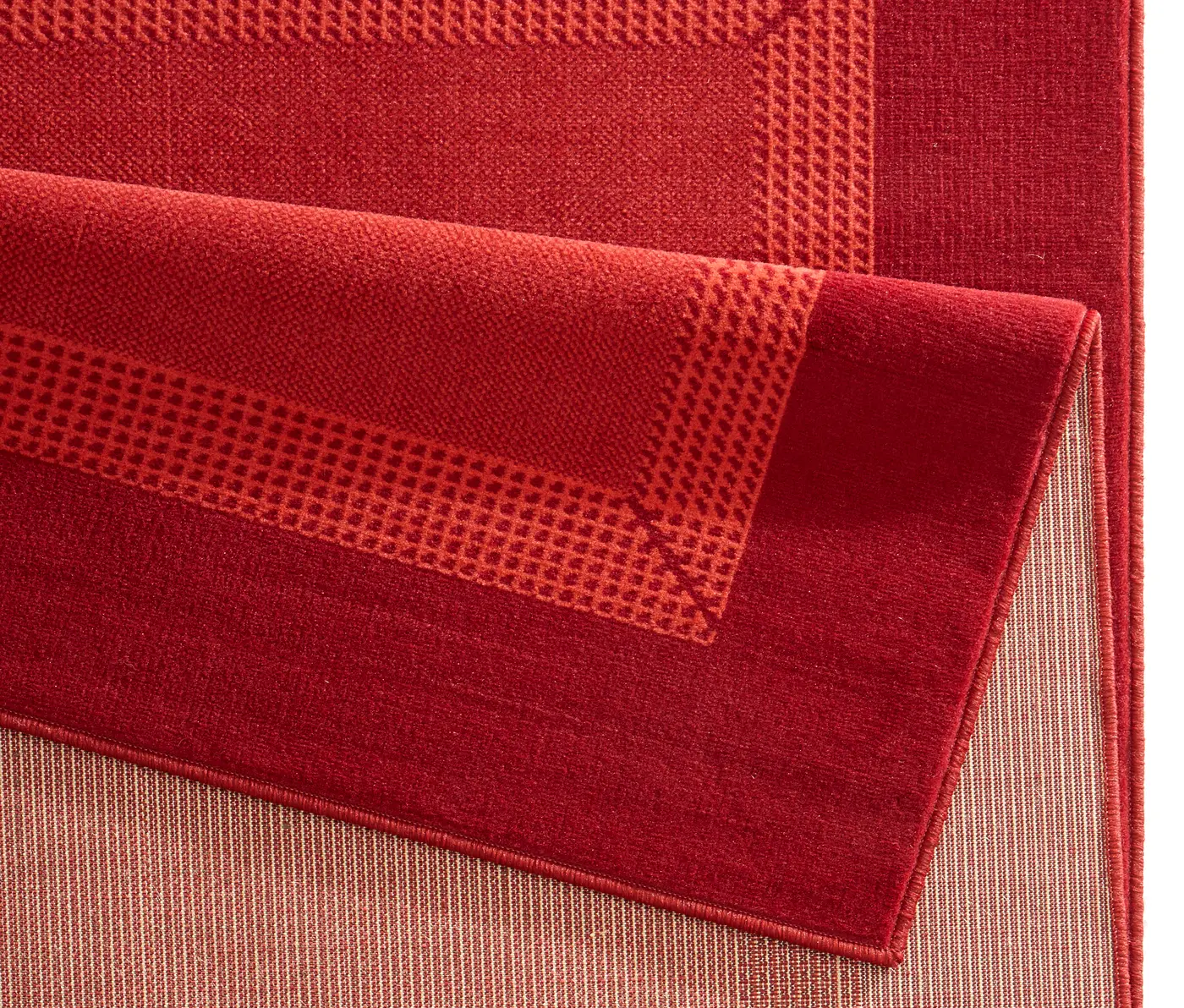 Hanse Home Basic Designteppich Band Rot – Ansicht 3