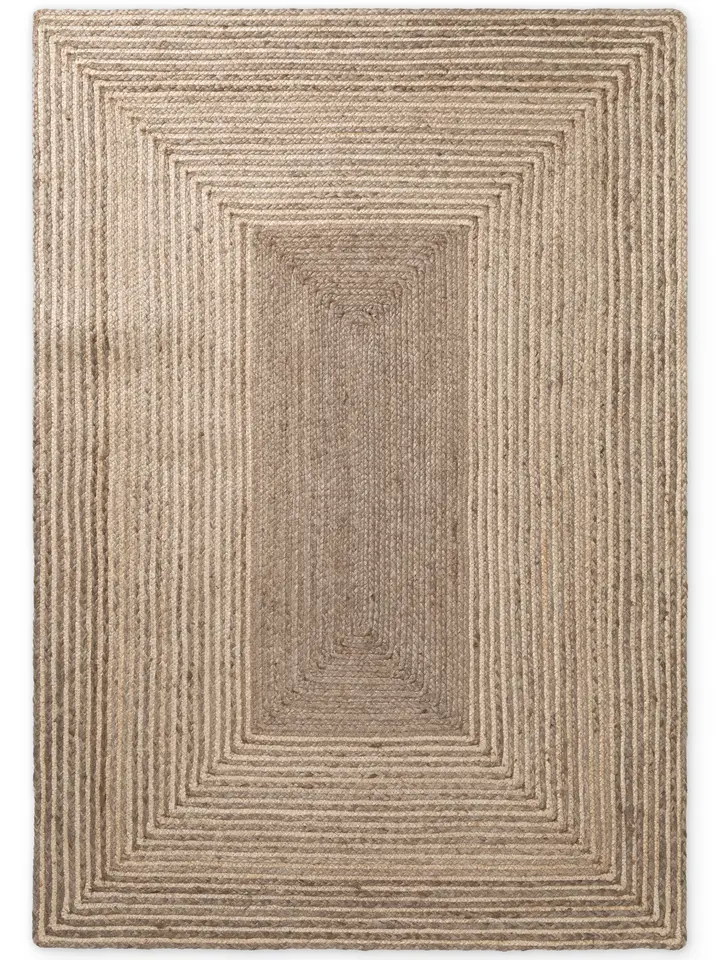Hanse Home Juno Jute Teppich Juno Line Natur Weiß Braun