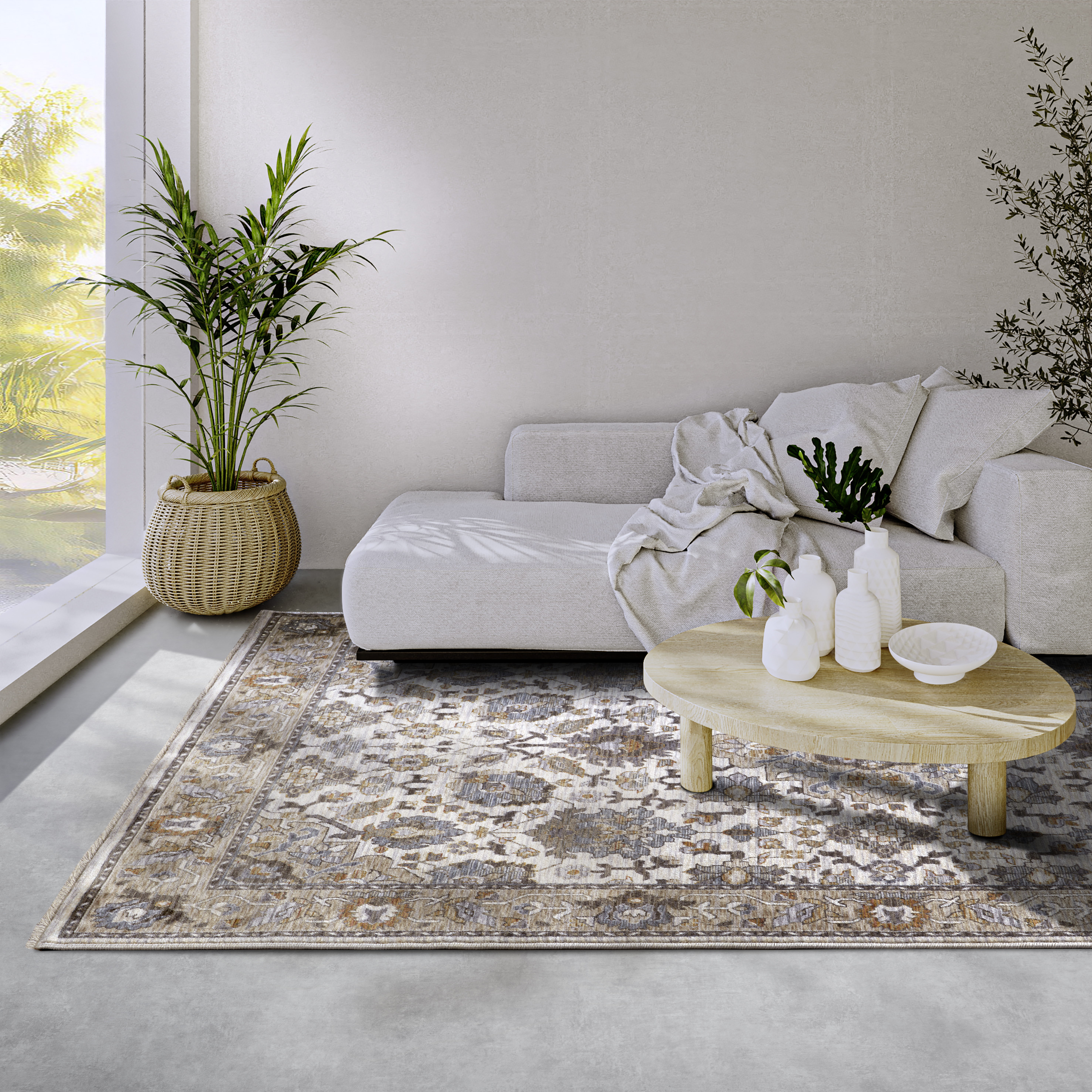 Villeroy & Boch 1871 Kurzflor Teppich Egon Creme Multifarben