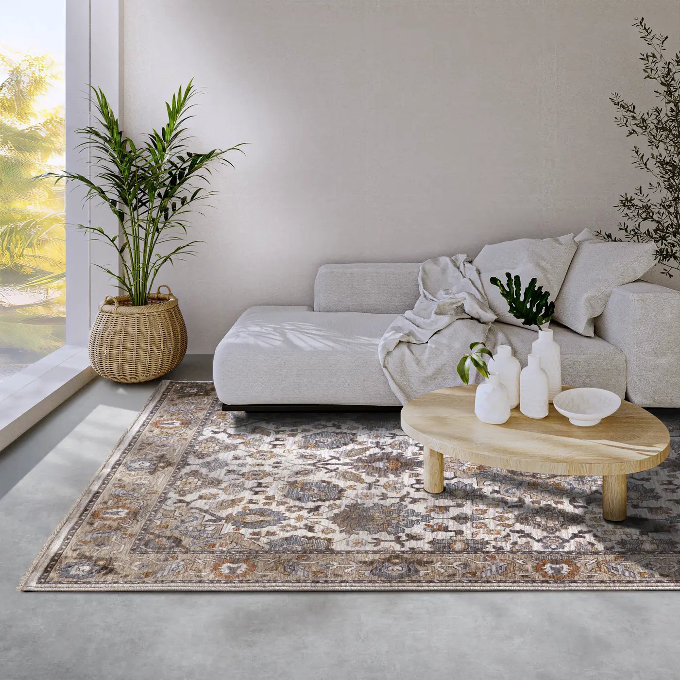 Villeroy & Boch 1871 Kurzflor Teppich Egon Creme Multifarben – Ansicht 2