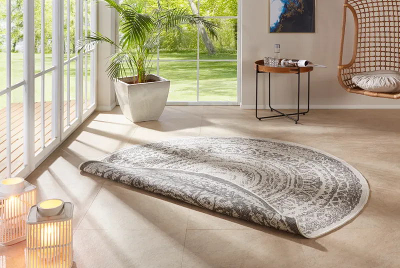 Flachgewebter Wendeteppich für In- und Outdoor Rosica