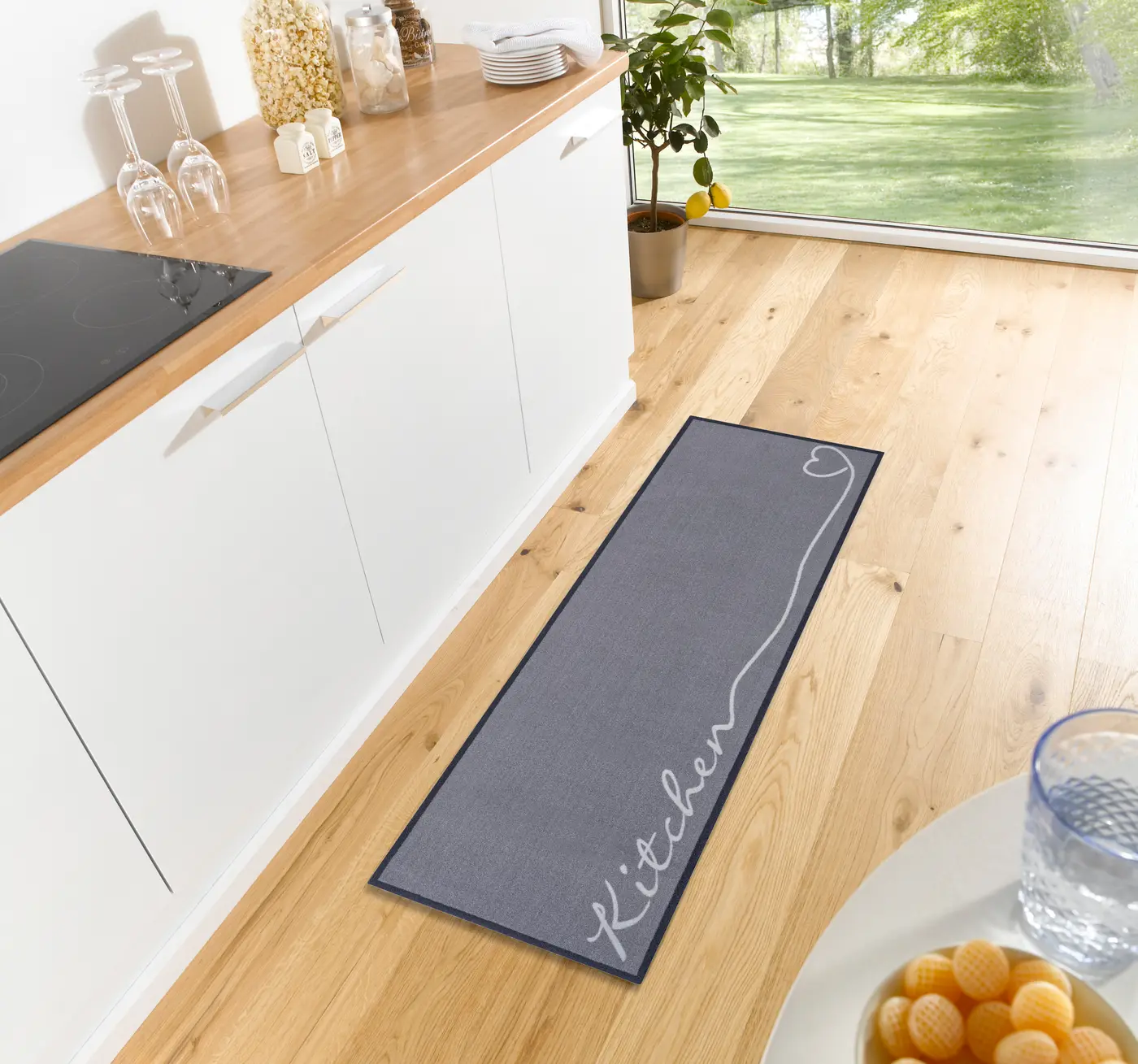 Hanse Home Cook & Clean Küchenläufer Kitchen Grau – Ansicht 2