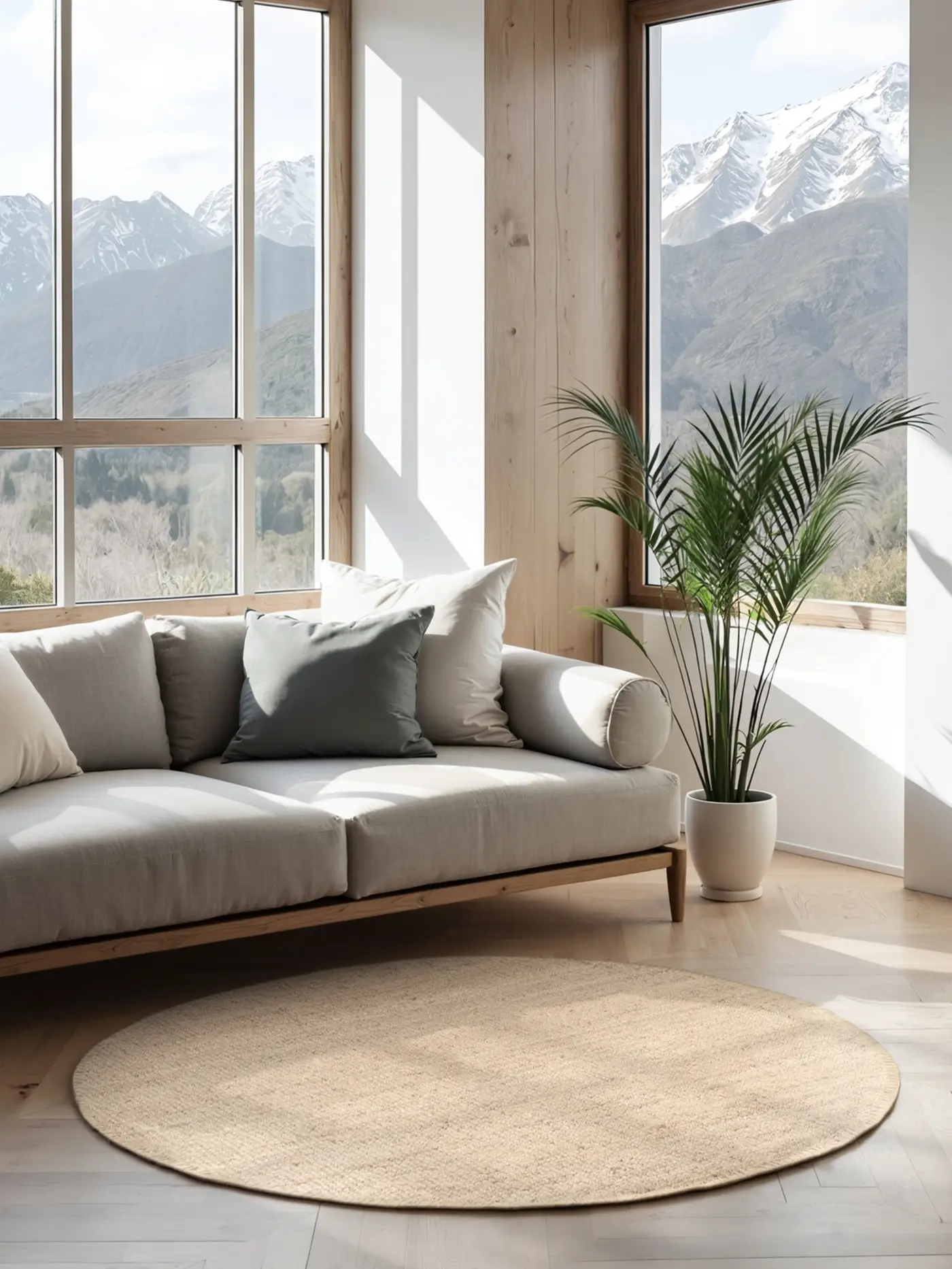 Hanse Home Bouclé Jute Teppich Jaipur Natur Ivoryweiß – Ansicht 2