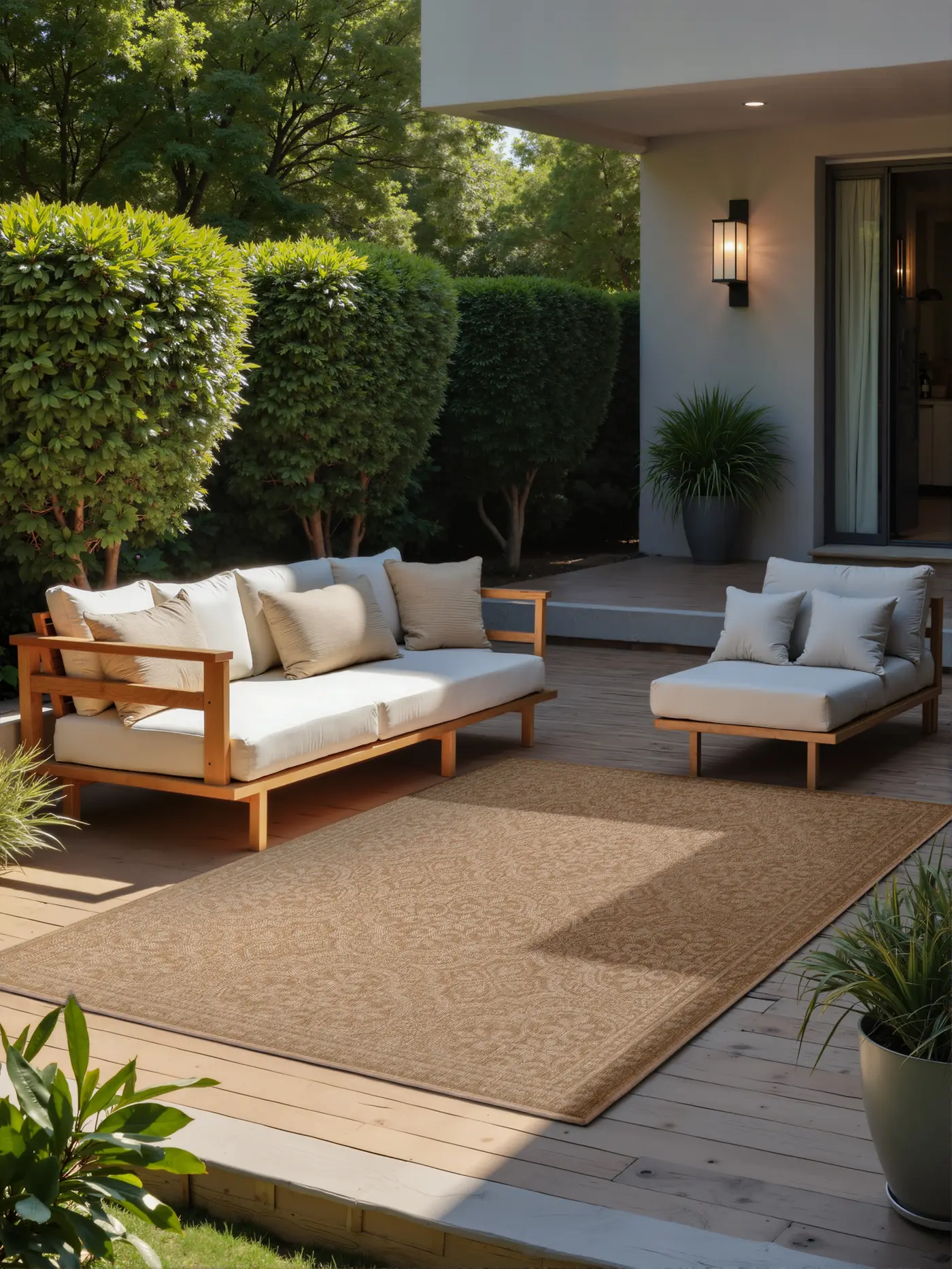 Hanse Home Duet In- & Outdoor Wendeteppich Rosel Jute Weiß – Ansicht 2