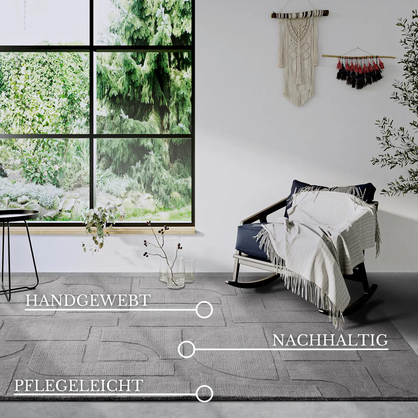 Villeroy & Boch 1906 Wollteppich Alexis Grau – Ansicht 3