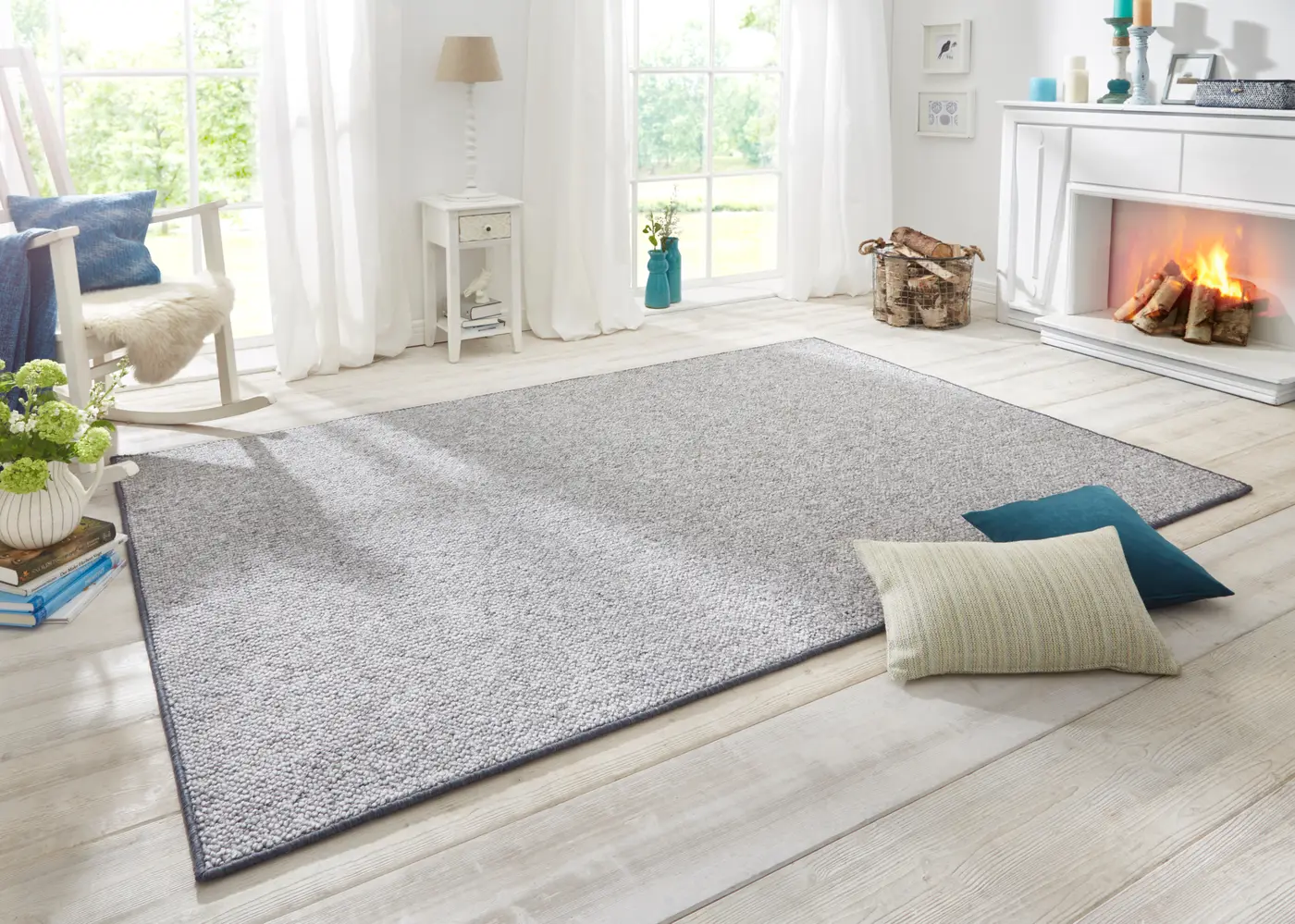 Hanse Home Wolly Woll-Optik Teppich Wolly Grau – Ansicht 2