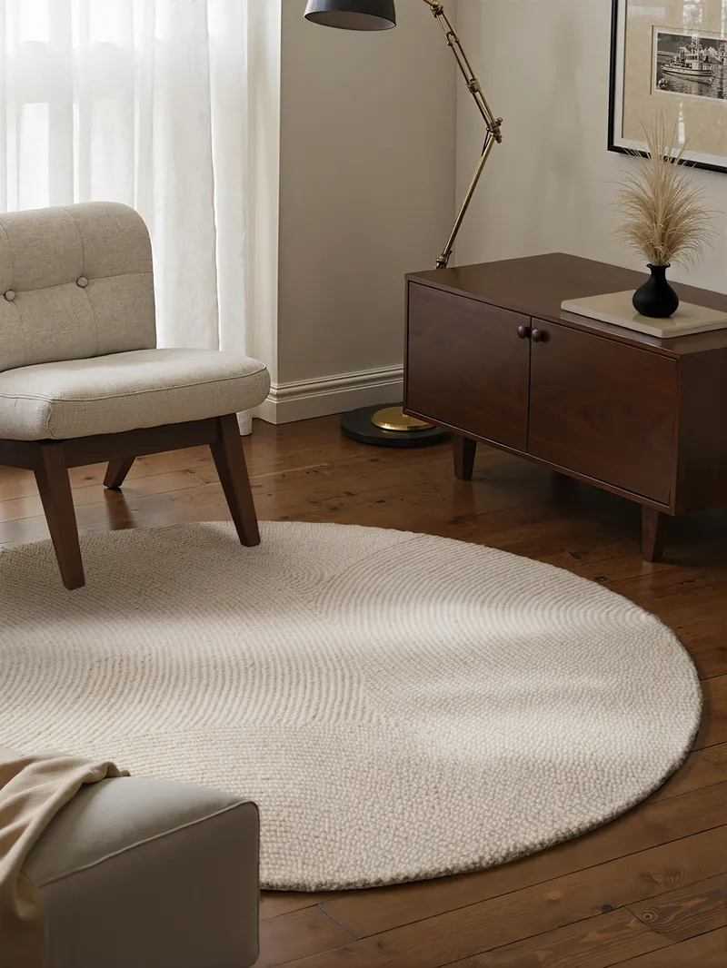 Hanse Home Eleni Wollteppich Eleni Natur Weiß