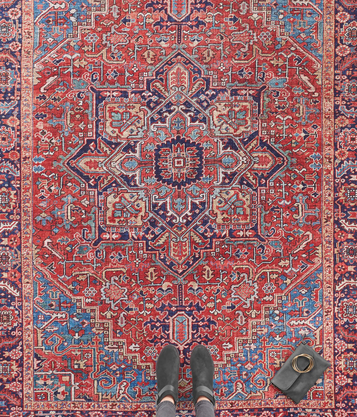 Hanse Home Asmar Kurzflor Teppich Amata Orientrot – Ansicht 2