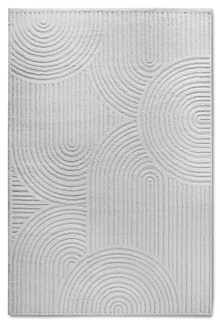 Elle Decoration Gallery Hochflor Teppich Chappe Cremeweiß