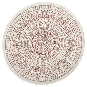 Hanse Home Twin Wendeteppiche In- & Outdoorteppich Rund Porto Creme Terra