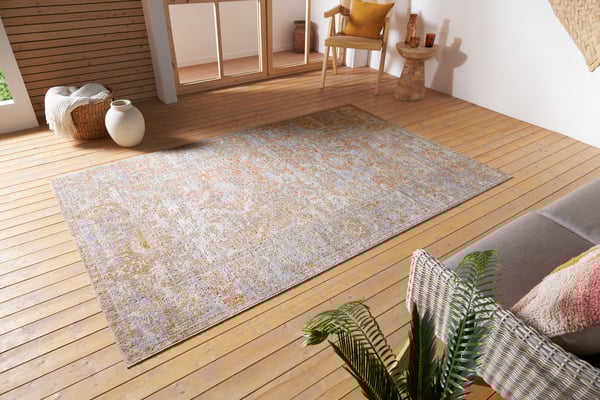 Hanse Home In- und Outdoor Teppich Port Said Creme Rot