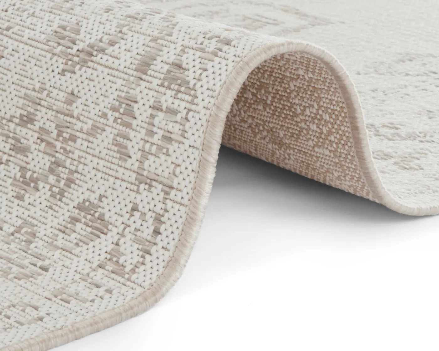 Hanse Home Beach In- & Outdoorteppich Tilos Creme Beige – Ansicht 3
