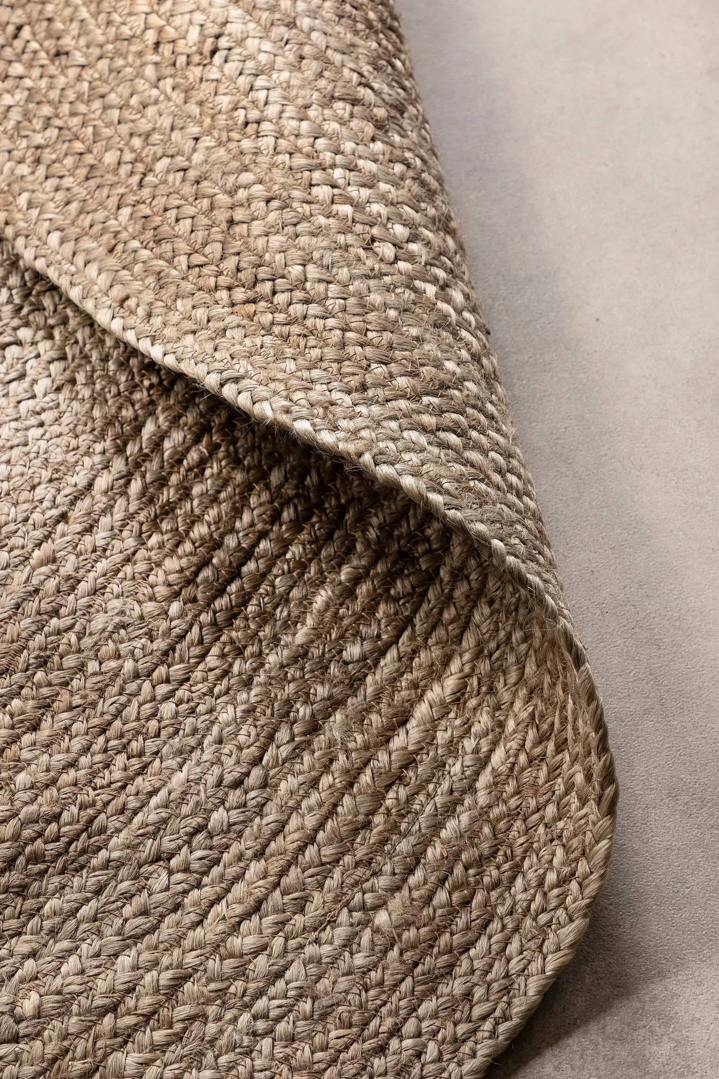 Hanse Home Jute Braided Jute Teppich Rund Rangpur Natur Grau Braun – Ansicht 2