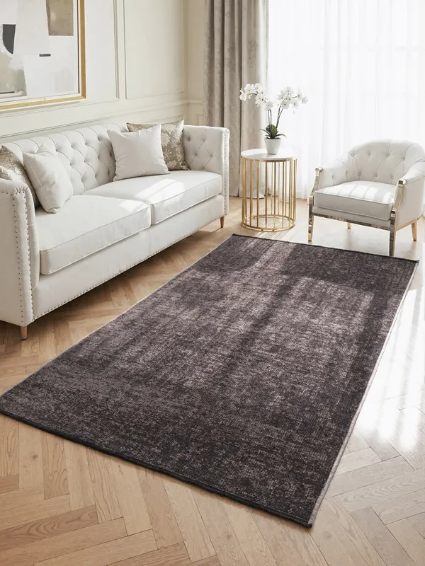 Elle Decoration Brilliance Kurzflor Teppich Prisma Braun