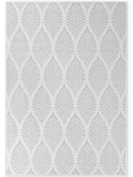 Hanse Home Duet In- & Outdoor Wendeteppich Liora Weiß Grau