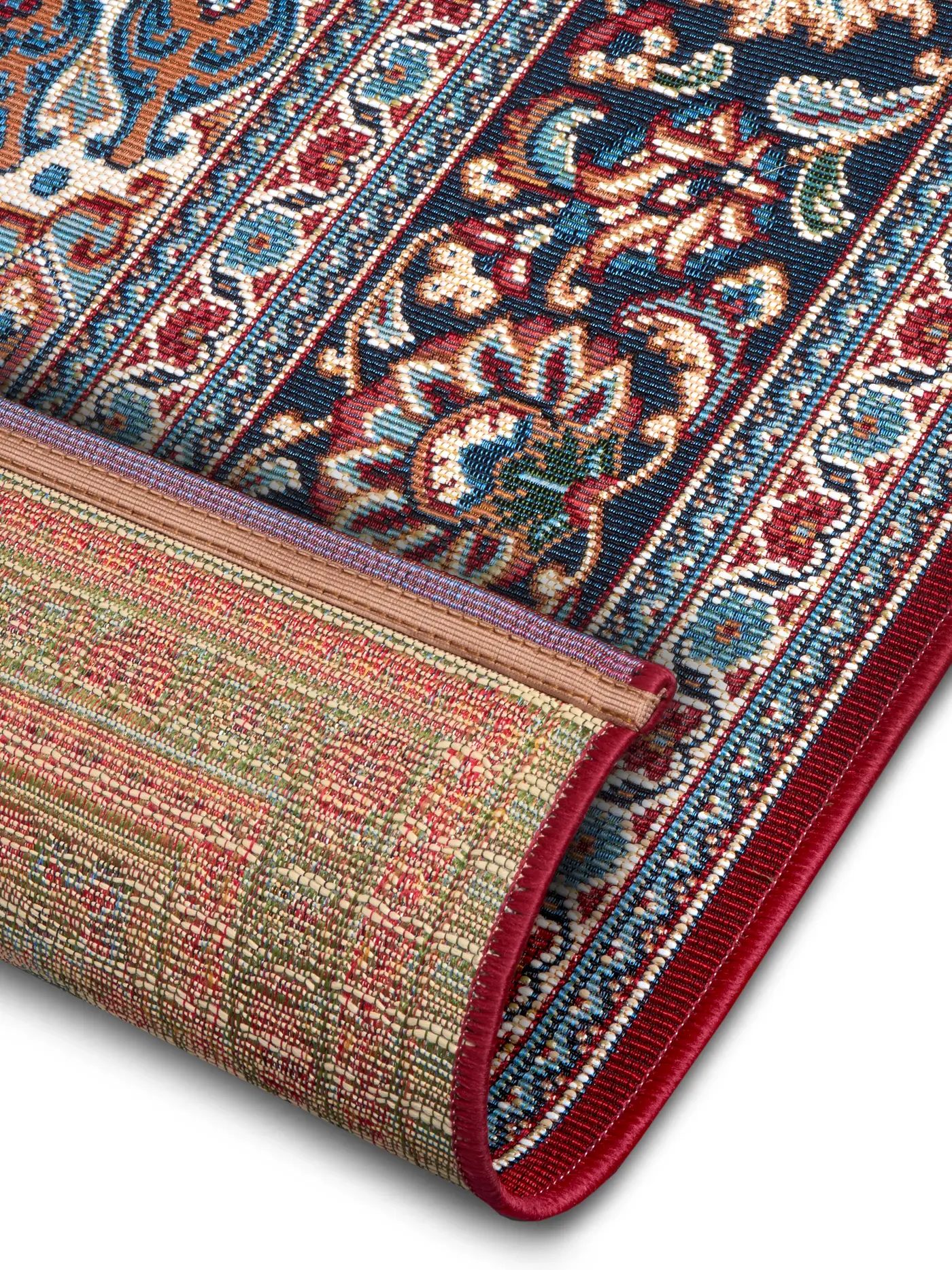 Hanse Home In- & Outdoor Teppich Kadi Rot Blau – Ansicht 3
