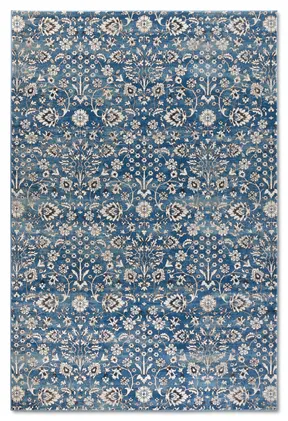 Villeroy & Boch 1869 Kurzflor Teppich Ernest Blau Creme