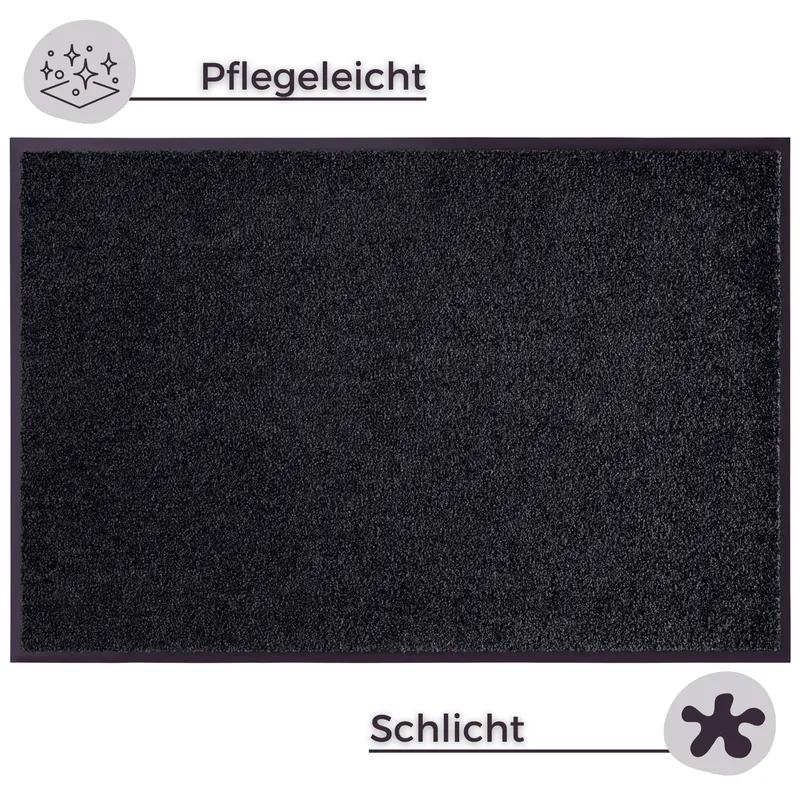 Hanse Home Wash & Clean Fußmatte Schwarz