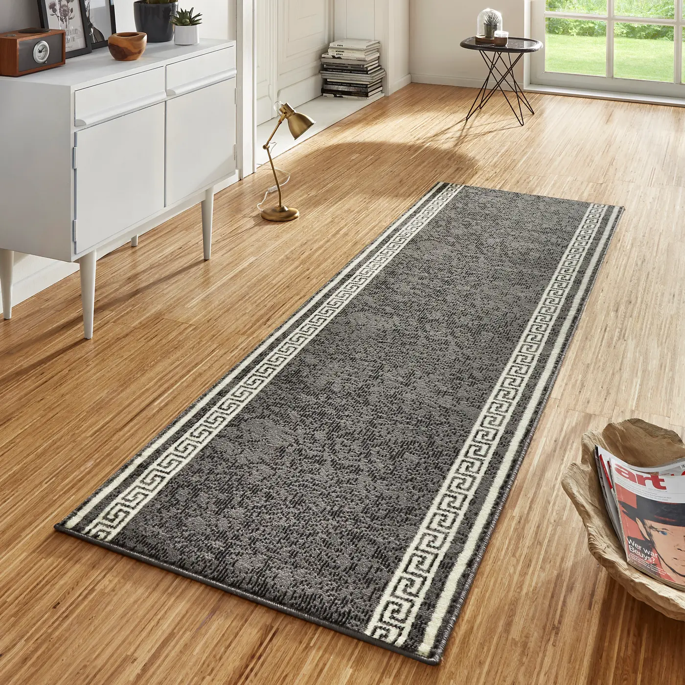 Hanse Home Basic Designläufer Casa Grau – Ansicht 2