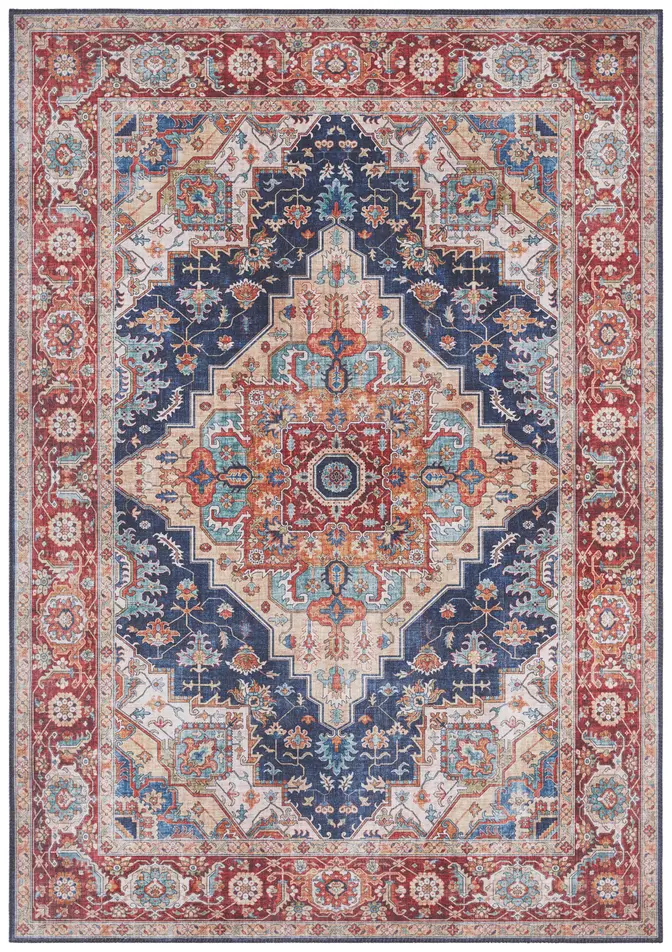 Hanse Home Asmar Kurzflor Teppich Sylla Indigoblau