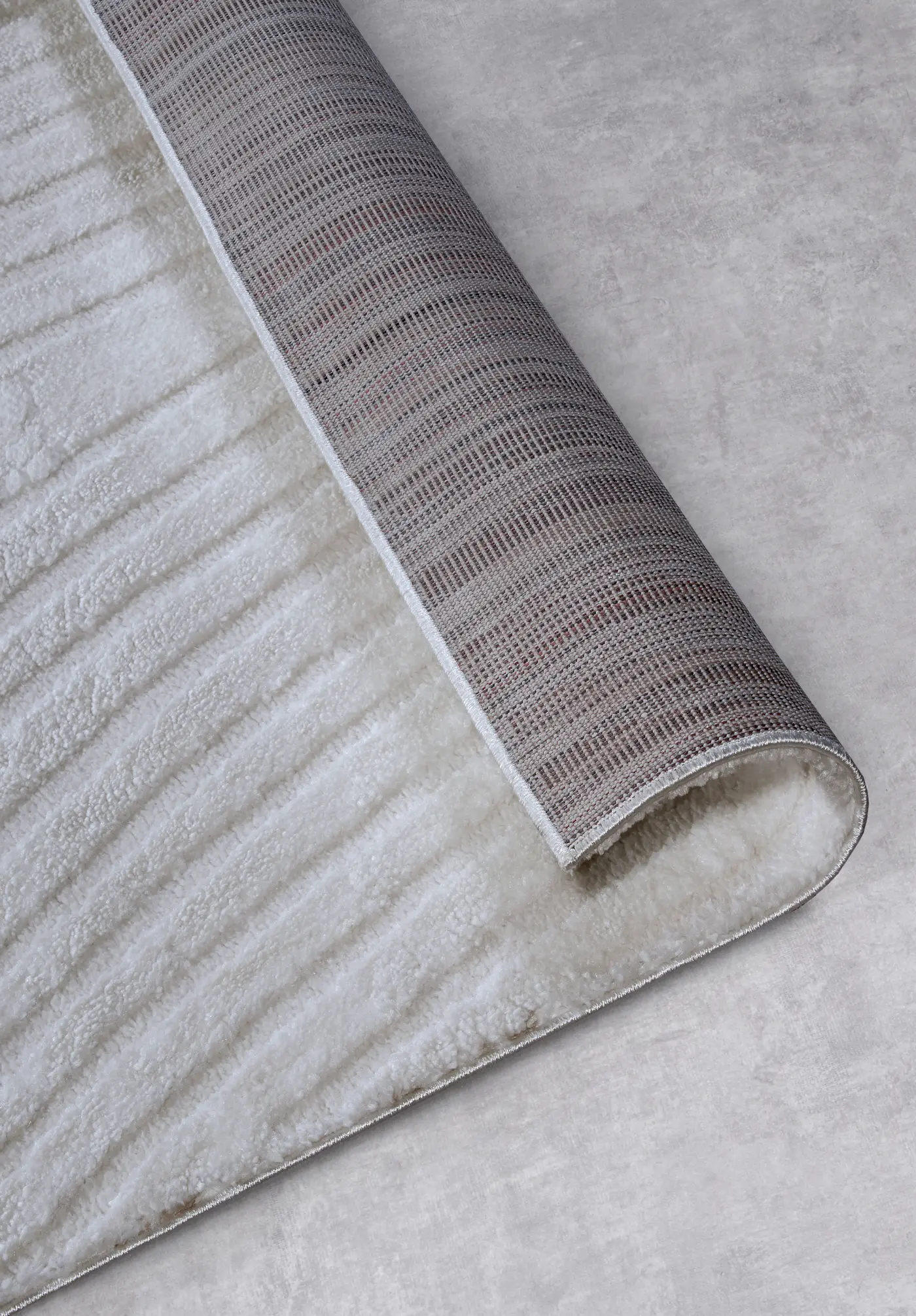 Elle Decoration Gallery Hochflor Teppich Pigment Cremeweiß – Ansicht 3
