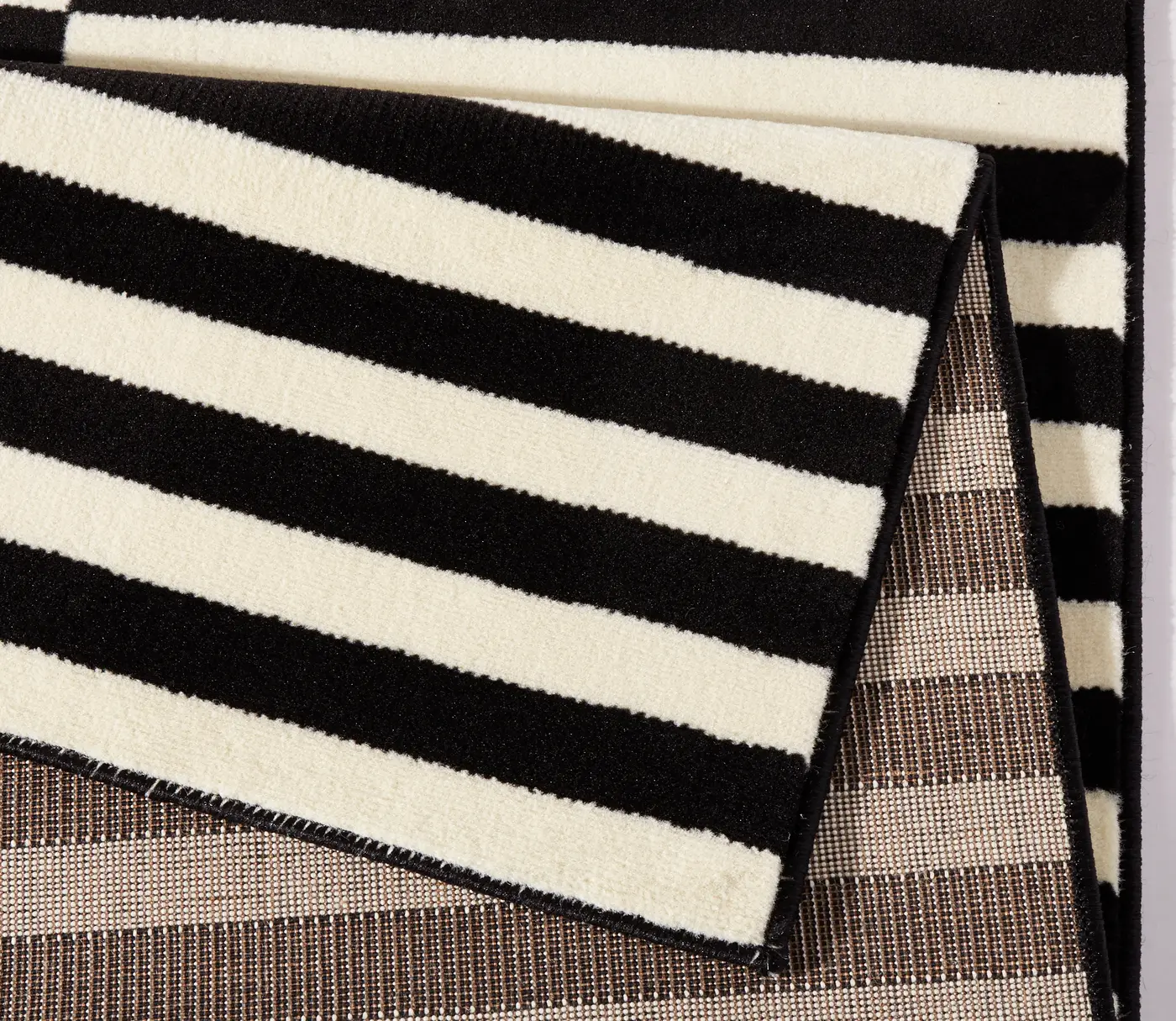 Hanse Home Gloria Designteppich Panel Schwarz Weiß – Ansicht 3