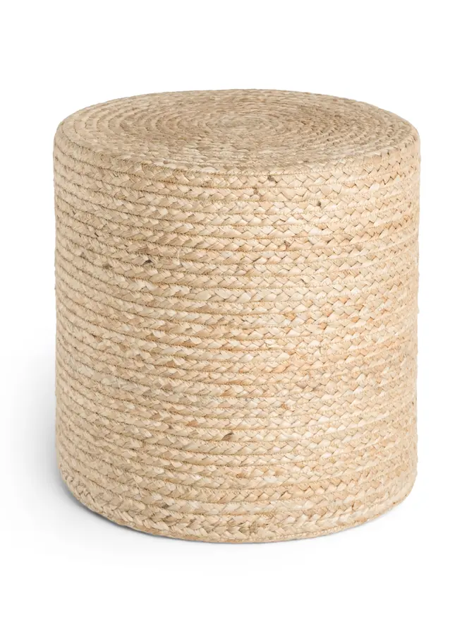 Hanse Home Jutta Jute Pouf Jutta Natur Gold