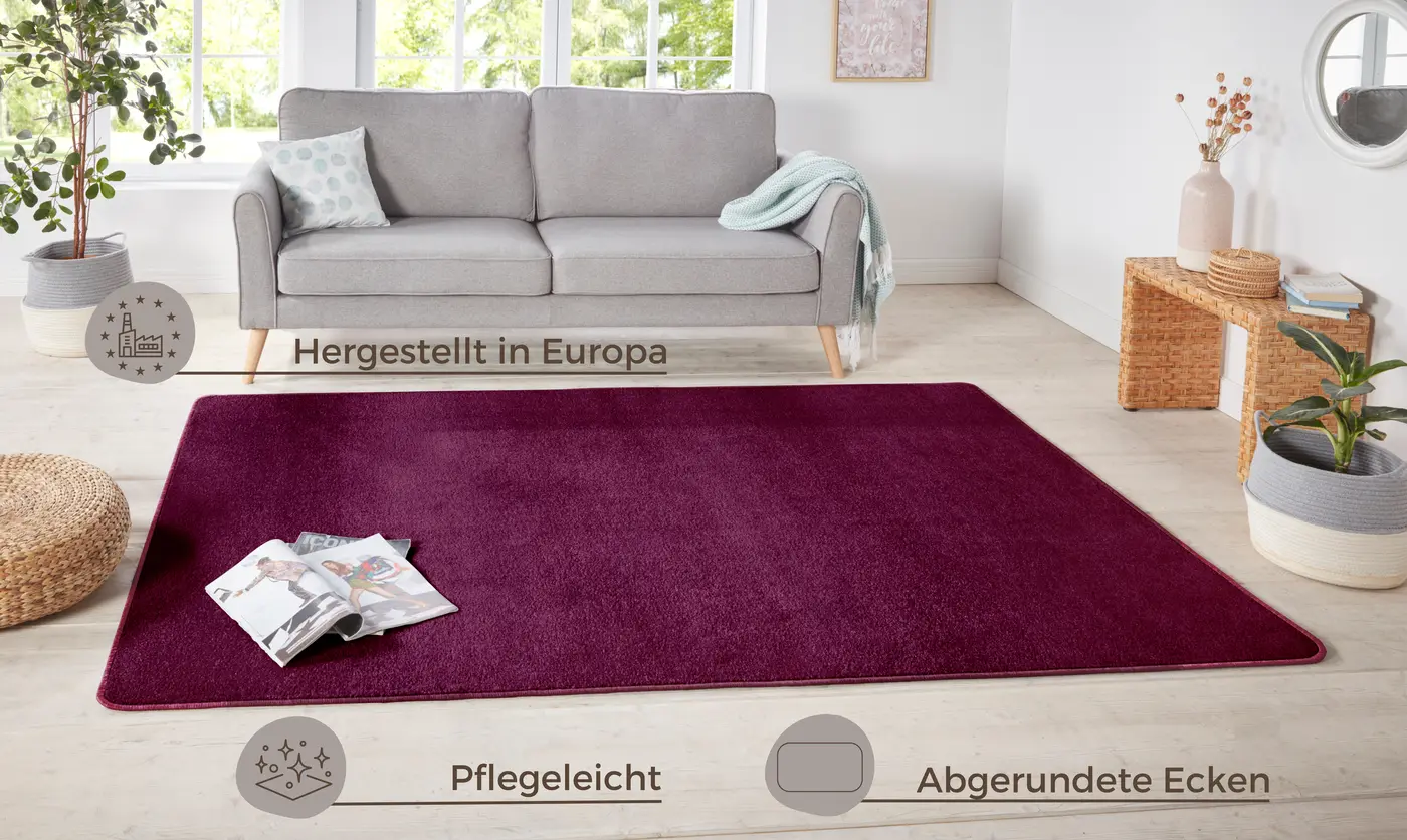 Hanse Home Nasty Teppich Rund Nasty Brombeere – Ansicht 3