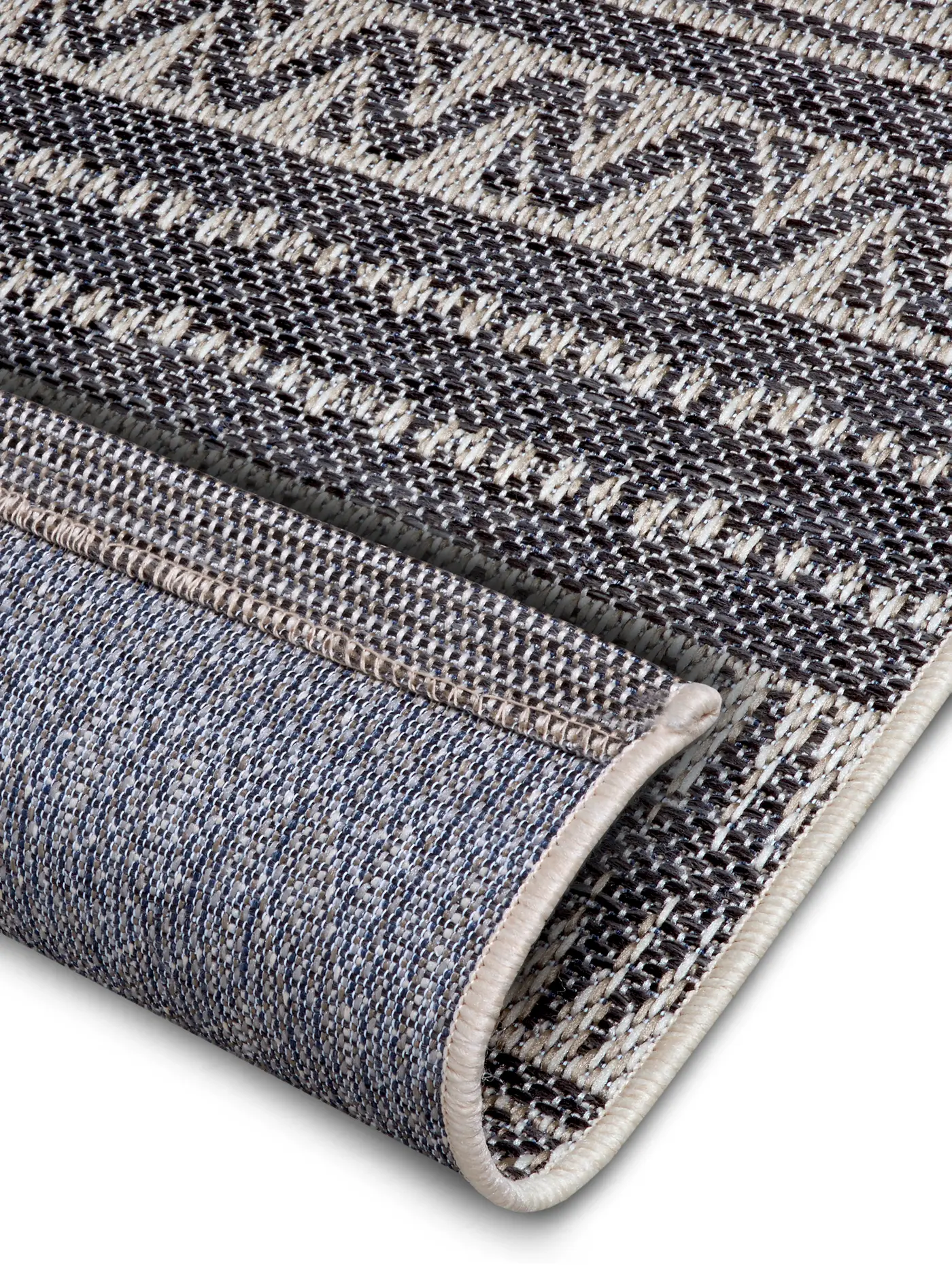 Hanse Home Clyde In- und Outdoor Teppich Loto Grau Beige – Ansicht 3