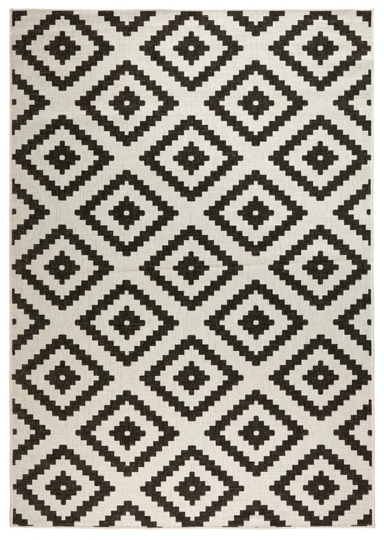 Hanse Home Twin Wendeteppiche In- & Outdoorteppich Malta Schwarz Creme