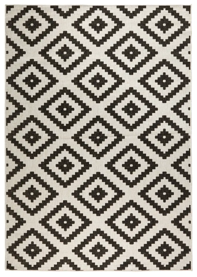 Hanse Home Twin Wendeteppiche In- & Outdoorteppich Malta Schwarz Creme