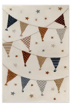 Hanse Home Adventures Kinderteppich Kids Party Creme Multifarben