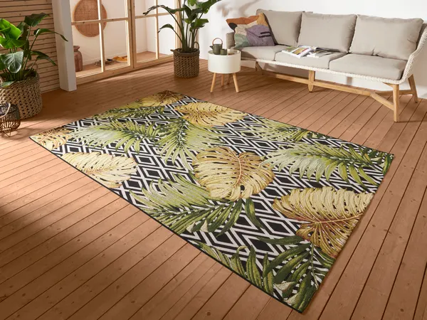 Hanse Home Flair In- und Outdoor Teppich Diamonds and Leaves