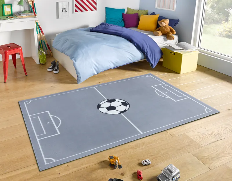 Hanse Home Adventures Kinderteppich Estadio Grau