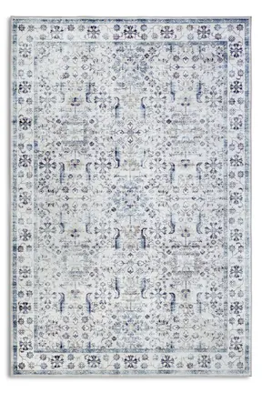 ELLE Decoration Imagination Kurzflor Teppich Saveh Creme Blau