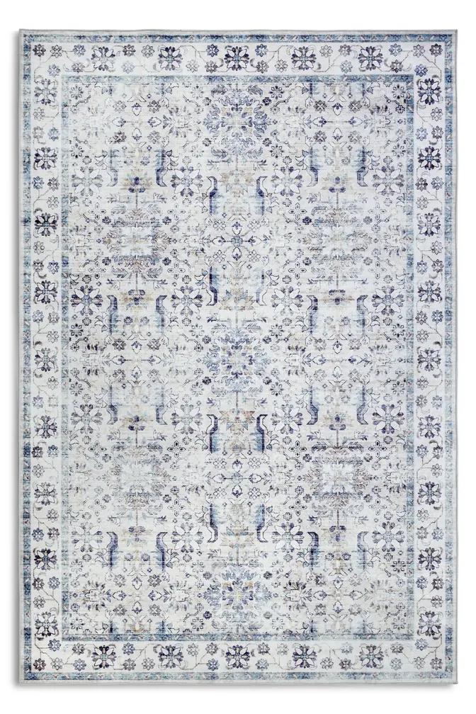 ELLE Decoration Imagination Kurzflor Teppich Saveh Creme Blau