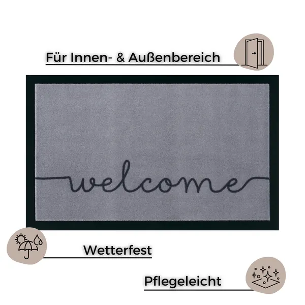 Gestaltung Fußmatte Gemütlich Willkommen