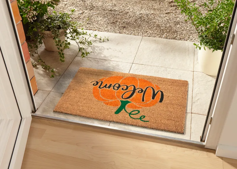 Hanse Home Mix Mats Fußmatte Kokos Welcome Pumpkin
