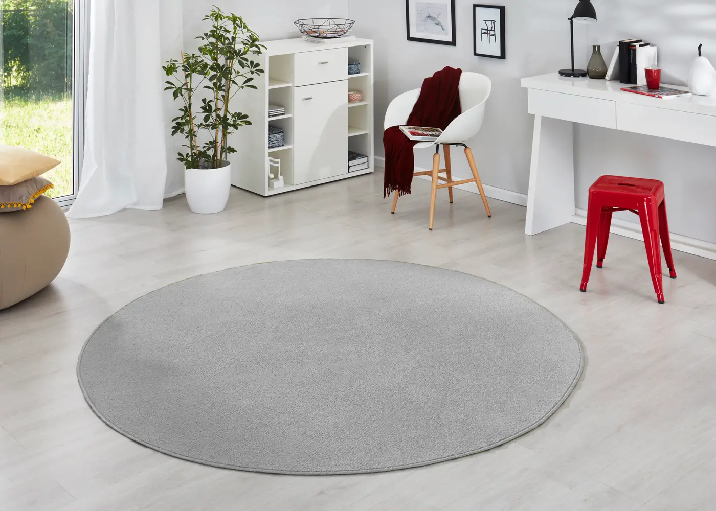 Hanse Home Fancy Kurzflorteppich Fancy Grau – Ansicht 2