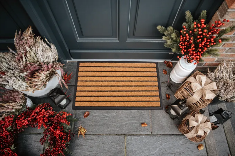 Hanse Home Mix Mats Fußmatte Gummi Kokos Striped