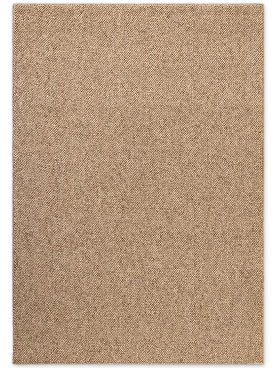 Elle Decoration Rocco Woll-Optik Teppich Rocco Karamell