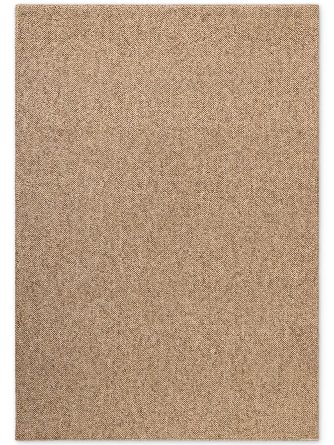 Elle Decoration Rocco Woll-Optik Teppich Rocco Karamell