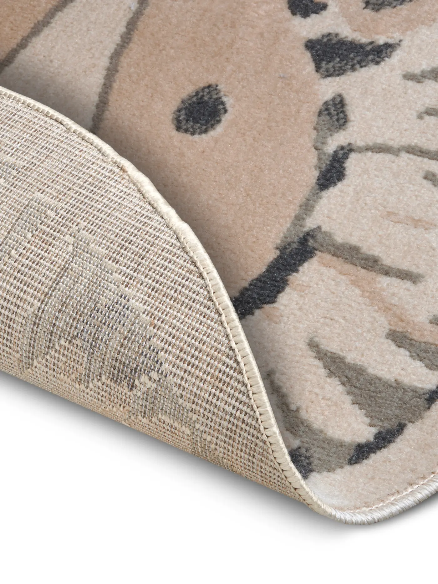 Hanse Home Adventures Kinderteppich Rund Lion Creme Grau – Ansicht 3