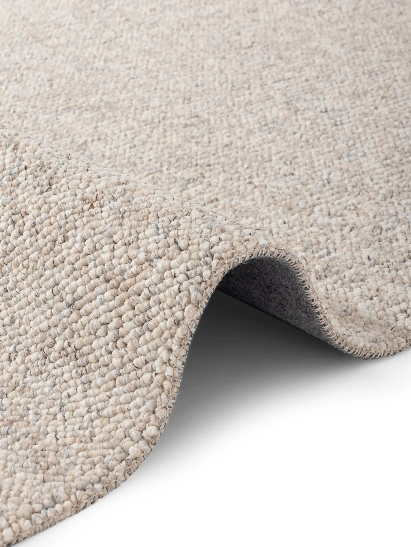 Elle Decoration Rocco Woll-Optik Teppich Rocco Creme Multifarben – Ansicht 3