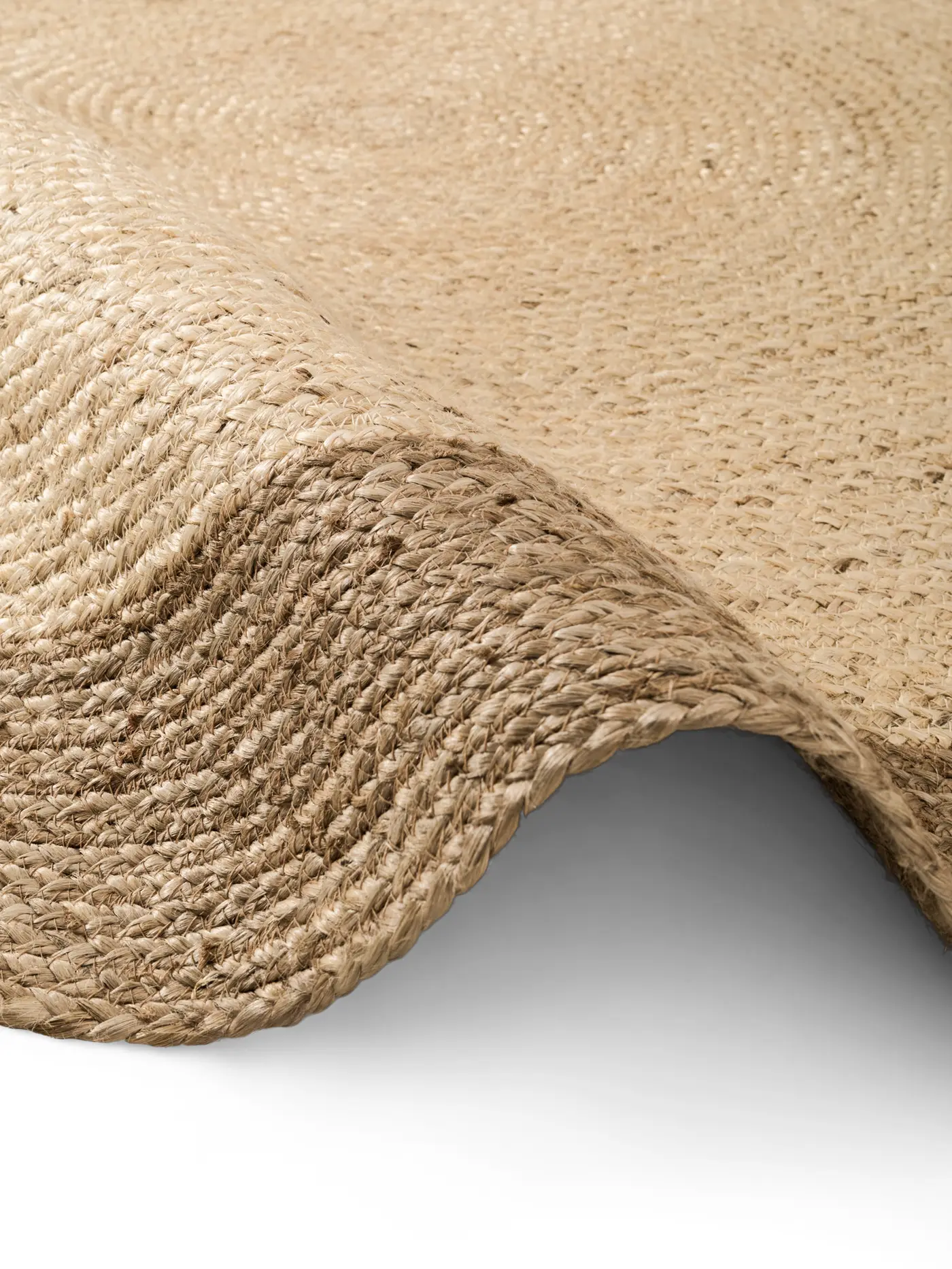Hanse Home Jute Teppich Rund Jutta Natur Elfenbein Greige – Ansicht 3