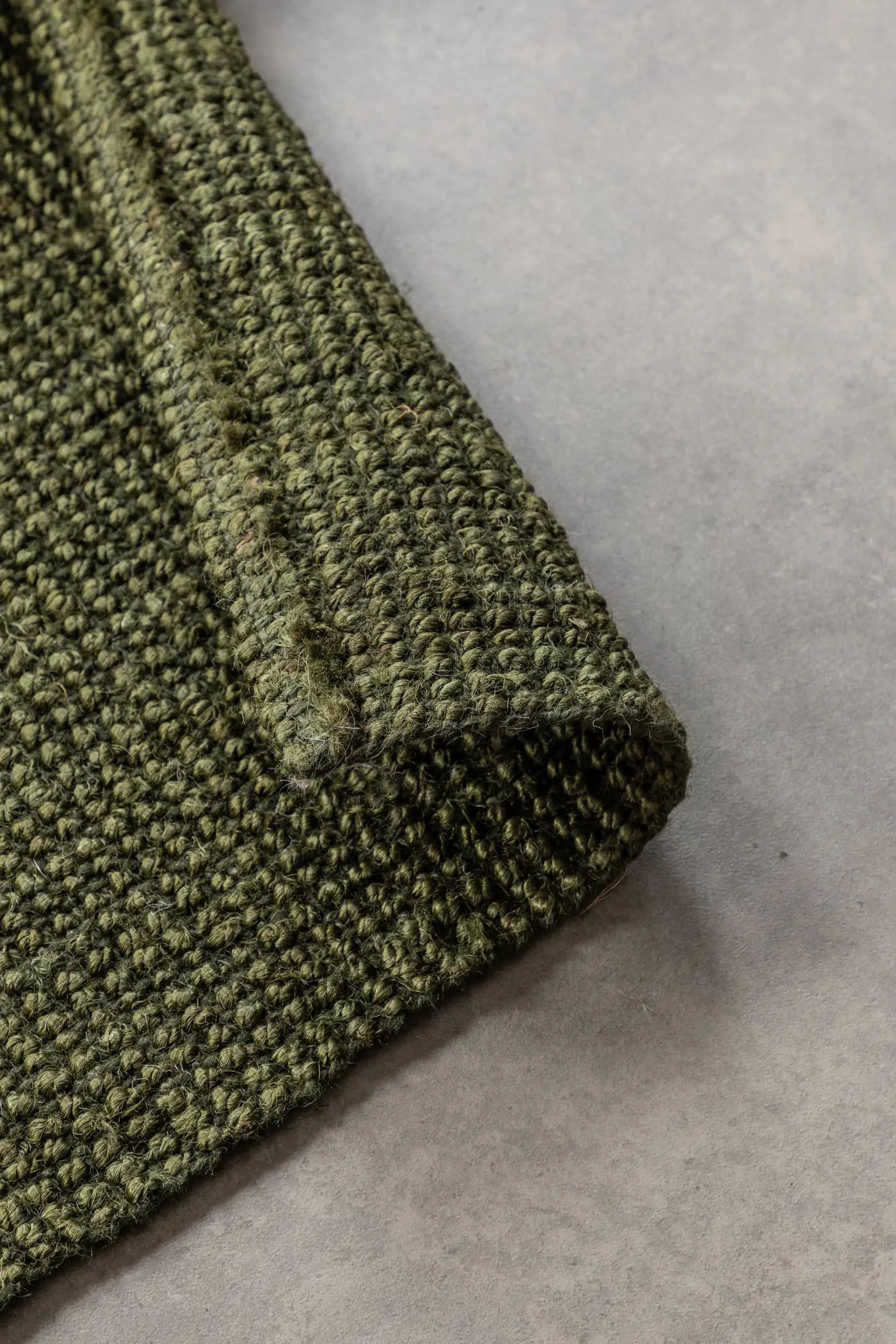 Hanse Home Bouclé Jute Teppich Jaipur Dschungelgrün – Ansicht 2