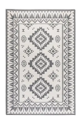 Elle Decoration Gemini In- und Outdoor Wendeteppich Dynamic Silber